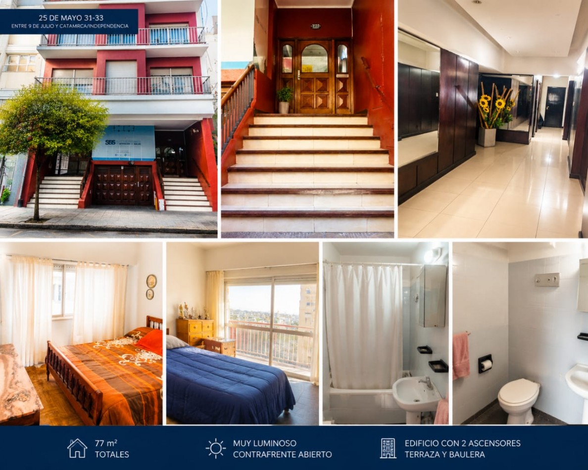 Departamento 4 amb. zona Macrocentro con Baulera